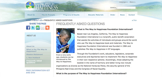 frequently asked questions about The Way To Happiness